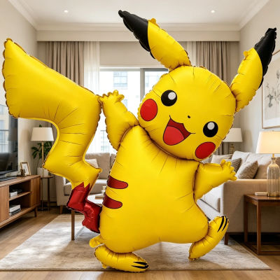 Globo de Aluminio de Pikachu de Pokémon, Decoración para Fiestas de Cumpleaños Infantiles, Decoración para el Hogar, Suministros para Baby Shower