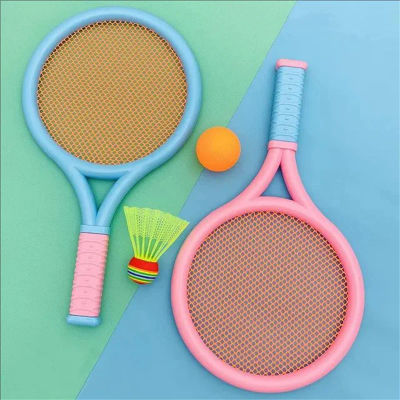 Raqueta de tenis de bádminton para niños, ejercicio de habilidad de reacción, principiantes, familia al aire libre, tenis de playa, jardín de infantes, bebés, padres y chil