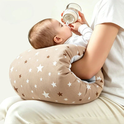 Almohada de Lactancia de Algodón para Bebés Recién Nacidos, Almohada de Forro Polar Grueso y Suave para Calmar al Bebé, Artículos de Cama