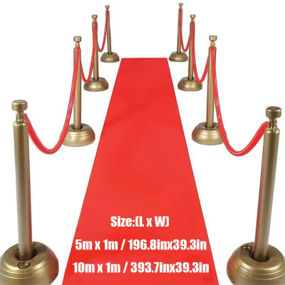 Alfombra de boda exquisita, de alta gama y atmosférica, alfombra para corredor de pasillo de boda, alfombra roja, alfombra de boda para interiores y exteriores, fiesta