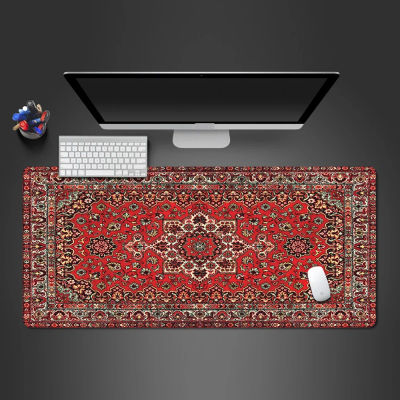 Alfombrilla de ratón persa grande Xxl, alfombra grande para oficina, alfombrillas para ratón, alfombra para Gamer, accesorios de escritorio, alfombrillas para mesa de ordenador, velocidad de la