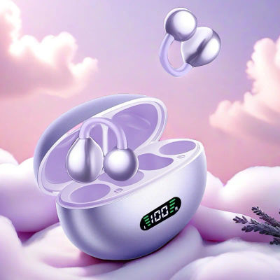 Auriculares Inalámbricos Bluetooth con Clip Q71, Auriculares de Alta Fidelidad para Xiaomi, Auriculares con Pantalla LED, Auriculares Deportivos para Música