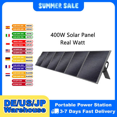 Panel Solar Plegable SOLARPLAY de 400W, Módulo Solar de Alta Eficiencia, Cargador Solar con Salida Solar para RV, Barco, Casa, Campamento