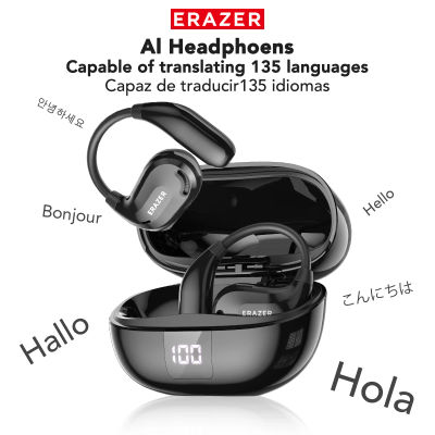 ERAZER XT66PRO auriculares Bluetooth ASMR auriculares DIY APP AI traductor auriculares inalámbricos 13 horas de pantalla de larga duración