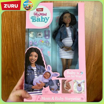 Zuru My Mini Baby, Muñeca Embarazada y Bebé Sorpresa, Juego de Imitación con Accesorios Completos para Coleccionistas