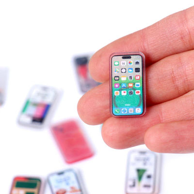 Casa de muñecas en miniatura, teléfono móvil, simulación de teléfono inteligente, modelo para niños, juguetes para juego de imitación, accesorios para casa de muñecas