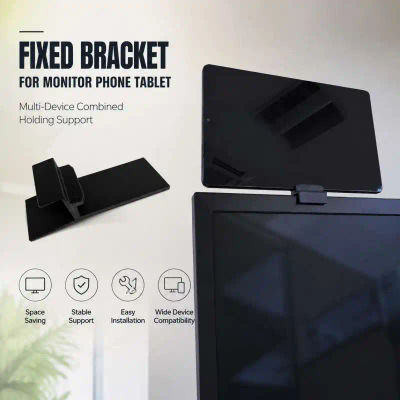 Soporte Fijo para Monitor, Teléfono y Tableta, Soporte Combinado para Múltiples Dispositivos