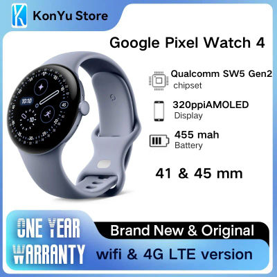 Nuevo Google Pixel Watch 4 WIFI/LTE versión 41mm y 45mm Qualcomm SW5 Gen 2 AMOLED SmartWatch