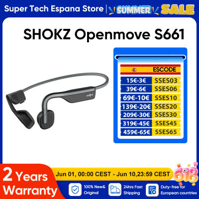 Original SHOKZ OpenMove S661 Sports Headphones Bone Conduction Earphone Open-Ear Wireless Bluetooth 5.1 Headsets IP55 Waterproof