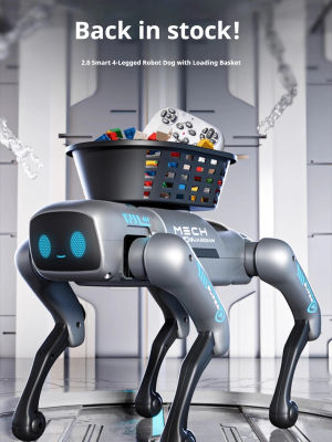 Nuevo Robot Perro Inteligente con IA 2026, Juguete Programable con Control Remoto y Cesta de Carga, Regalo para Niños en Cumpleaños y Festividades