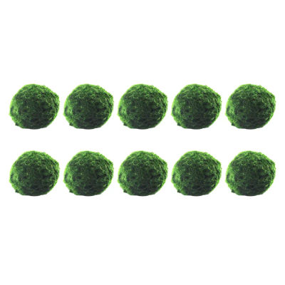 Bolas de algas hidropónicas para cultivo de agua, plantas de acuario para tanque de camarones, adorno de bonsái, suministros decorativos para pecera, 10 Uds.