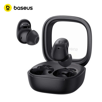 Baseus Bass WM02s Auriculares inalámbricos Bluetooth 6.0 TWS Mini y compactos, cómodos de usar, 36 horas de duración de batería, IPX5