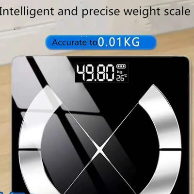 Báscula de grasa Bluetooth, báscula de peso Digital inteligente precisa para baño, báscula de peso inalámbrica, aplicación para teléfono inteligente recargable por USB