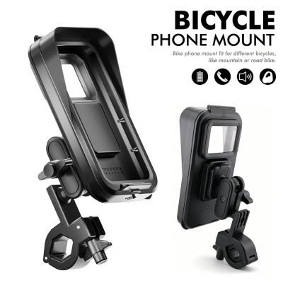 Soporte para teléfono móvil antiniebla impermeable para teléfono móvil de motocicleta y bicicleta (tubo único, adecuado para motocicletas y bicicletas)
