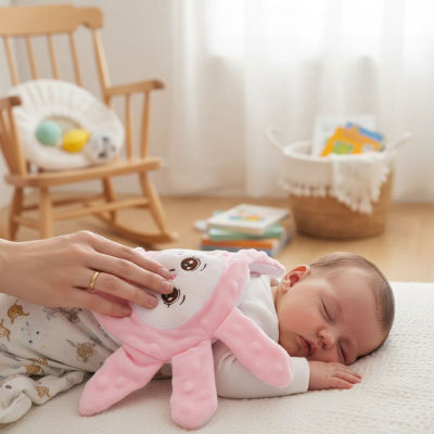 Almohada de Palma para Ayudar al Bebé a Dormir, Almohada Relajante para Bebés, Ayuda para el Sueño del Bebé, Control Remoto para Calmar al Bebé, Almohada de Palma para Niños Pequeños