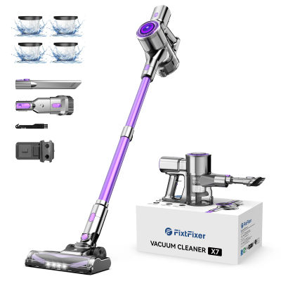 FixtFixer X7 Aspirador Inalámbrico 400W/55000Pa/6-en-1 Aspirador Inalámbrico Alta Eficiencia Filtrati1,1L /Batería Aspirador /Para Har