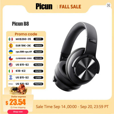 Picun B8 auriculares Bluetooth 120H de reproducción auriculares inalámbricos Bluetooth modo 3EQ llamadas manos libres de baja latencia auriculares sobre la oreja