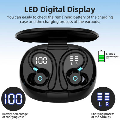 Audífonos Inalámbricos Bluetooth TWS K09, Auriculares Intrauditivos con Pantalla Digital Dual, Reducción de Ruido para Negocios y Deportes