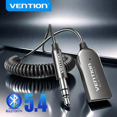 Vention-Adaptador auxiliar Bluetooth 5,4, receptor inalámbrico Bluetooth para coche, USB a conector de 3,5mm, Audio, música, micrófono, manos libres para altavoz de coche