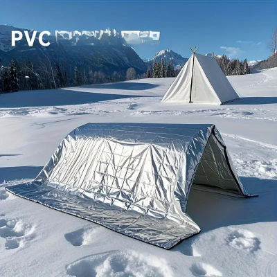​ ​ 2 mantas de supervivencia de emergencia: aislamiento térmico resistente de 160x210 cm para acampar, senderismo y supervivencia ​