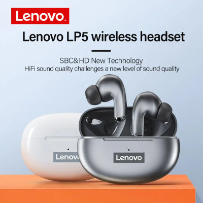 Lenovo-auriculares inalámbricos con Bluetooth LP5, cascos de música HiFi con micrófono, deportivos, resistentes al agua, 100% originales, novedad de 2021