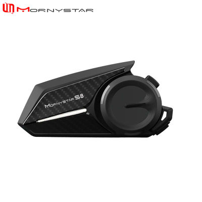 Mornystar S8 intercomunicador de motocicleta Bluetooth casco auriculares 6 conductores comunicador BT interfono, Radio FM, compartir música