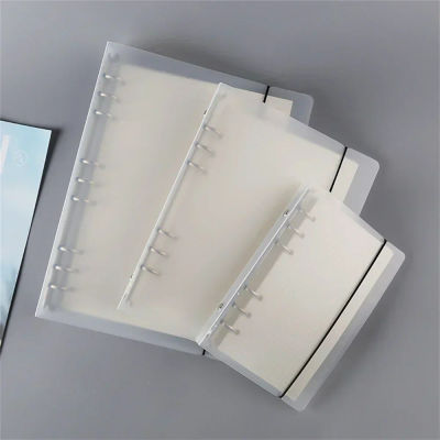 Carpeta de hojas sueltas transparente A5/A6A/A7, cubierta para cuaderno, bolsa con cremallera, cuaderno, diario, planificador, accesorios, suministros de papelería, nuevo