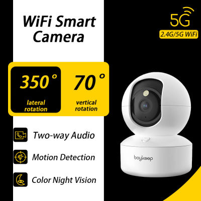 BoyKeep 3MP 5G/2,4 GHz WiFi interior seguridad del hogar IP cámara inteligente Monitor de bebé seguimiento automático 24/7 cámara de videovigilancia