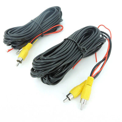 Cable de vídeo RCA de 6/10/15M para cámara de visión trasera de coche, adaptador de Cable de extensión AV para Monitor Multimedia de coche de respaldo, Cable CC