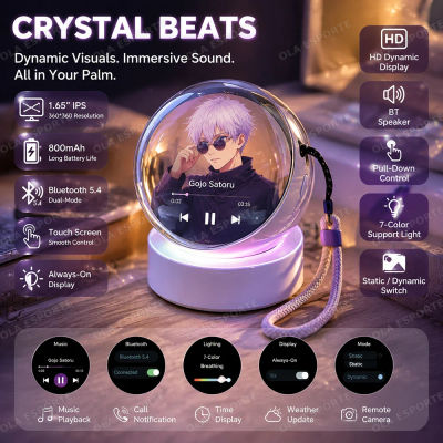 Bola de Cristal 3D con Reproductor de Video Bluetooth, Reproduce GIFs y Videos, Pantalla de Memoria, Bola Electrónica, Insignia M3