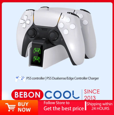 Para cargador de controlador PS5, estación de carga DualSense, soporte de cargador de base de carga Dual para controlador de juego inalámbrico PlayStation5