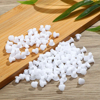Cubiertas de plástico para agujeros de muebles, tapa de rosca de 5mm de diámetro, para decoración de armarios, taladro, tapón antipolvo, ojal, accesorio de Hardware, 100 piezas