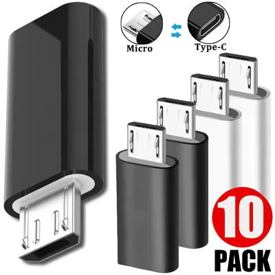 Adaptador Micro USB hembra a tipo C macho, convertidor OTG, conector Micro-B a USB-C, Cable de cargador de teléfono para Samsung, 10-1 Uds.