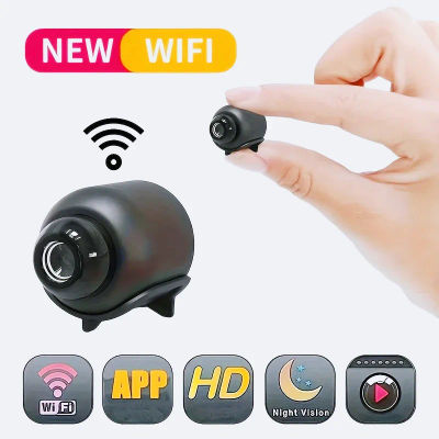 Mini cámara WiFi HD de 1080P, vigilancia de seguridad interior, Monitor de bebé, videocámara de visión nocturna, cámara IP, grabadora de Audio y vídeo