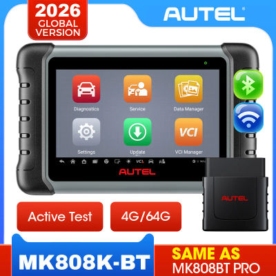 Autel-escáner MaxiCOM MK808K-BT MK808K BT Bluetooth OBD2, herramientas de diagnóstico bidireccional, lector de código, igual que MK808BT Pro