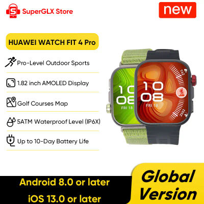 2025 Nuevo reloj HUAWEI Fit 4 Pro Smartwatch Pantalla AMOLED de 1,82 pulgadas Cristal de zafiro ECG Compatible con iOS y Android Soporte NFC