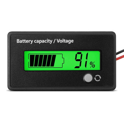 Medidor de voltaje de capacidad de batería DC 12V 24V 36V 48V 72V con alarma, indicador de capacidad de batería, monitores indicadores de batería
