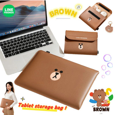 Nueva Bolsa para Tablet Bidimensional con Diseño de Sally Choco de Brown Cony, Bolsa de Almacenamiento Multifuncional con Cargador para Auriculares para Niños y Niñas