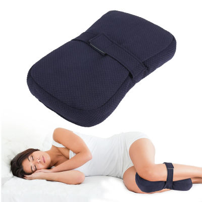 Almohada de rodilla de 1 pieza, almohada lateral ergonómica para personas mayores, piernas traseras, articulaciones de caderas, alivio de la Neuralgia ciática del embarazo