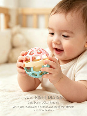 Juguetes para Bebés de 0 a 12 Meses, Bola Giratoria con Sonido, Juguete de Desarrollo para Bebés, Mordedor de Silicona, Juguetes Sensoriales para Bebés