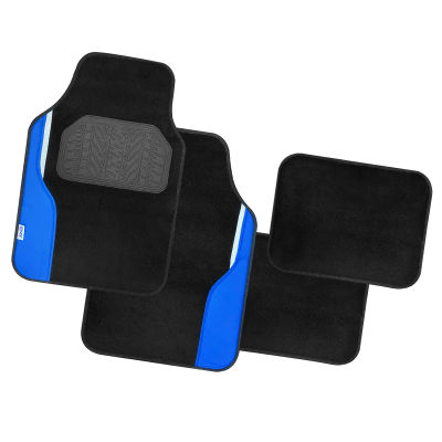 ENERFERO-Juego de 4 Alfombras Para Coche, Alfombrillas Universales para Coche,Antideslizantes y Resistentes
