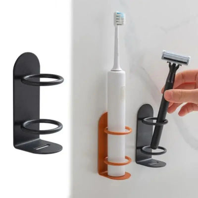 Soporte Adhesivo para Cepillo de Dientes Eléctrico Sin Taladro, Organizador de Baño Impermeable para Oral-B Philips, Estante de Almacenamiento para Maquinillas de Afeitar Sin Perforaciones