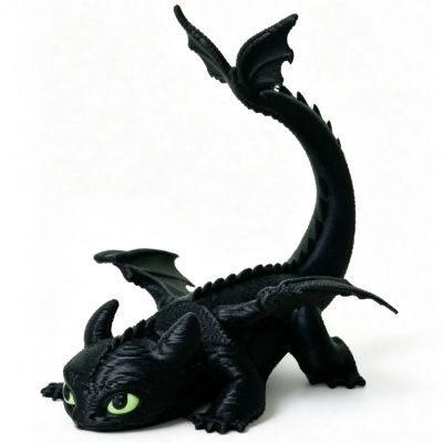 Soporte de teléfono sin dientes, decoración impresa en 3D, figura de escritorio creativa y divertida de Night Fury, genial juguete coleccionable para soporte de teléfono.