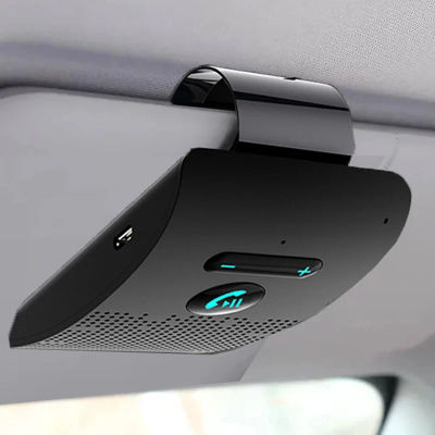 Kit de manos libres para coche, altavoz Hifi, receptor de Audio inalámbrico de 2W, reproductor de música MP3, Clip para visera con cancelación de ruido, 5,0