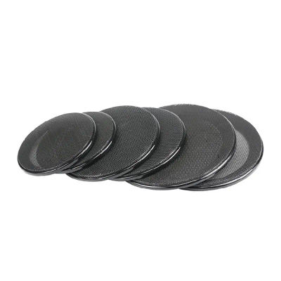 Cubierta protectora de bocina redonda para altavoz de coche, malla negra para parrilla, accesorios decorativos de bricolaje, 1/2/3/4/5/6 pulgadas