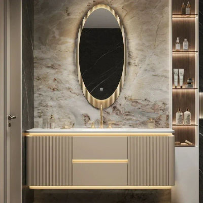 Armario pequeño y estrecho de lujo, mueble de baño, lavabos de almacenamiento, columna, espejos multiusos, armario, estante de tocador, muebles de madera de pared