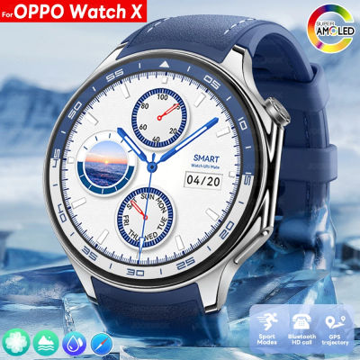 Para OPPO Watch X reloj inteligente hombres de negocios de alta gama Bluetooth llamada IP68 impermeable Fitness Tracker Smartwatch hombre 2025 nuevo