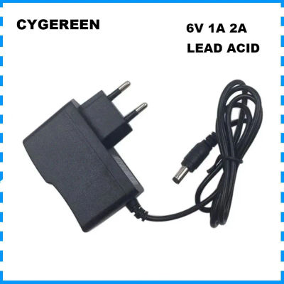 Cargador de pared de plomo-ácido de 6V 1A 2A, cargador de batería de coche de juguete con báscula electrónica de 7.2V 6 voltios CC