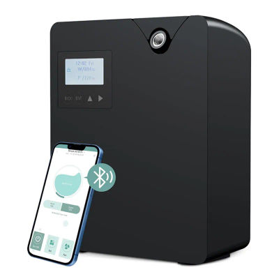 Máquina de aire aromático para el hogar, difusor de aceites esenciales sin agua con tecnología inteligente de aire frío, difusor de aromaterapia WiFi Bluetooth