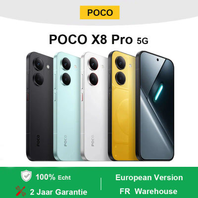 Teléfono Inteligente POCO X8 Pro 5G, Dimensity 8500-Ultra, Cámara Principal de 50 MP, 1/1.95'', OIS, Pantalla de 6.59'' 1.5K 120Hz AMOLED, Batería de 6500mAh (típica), NFC